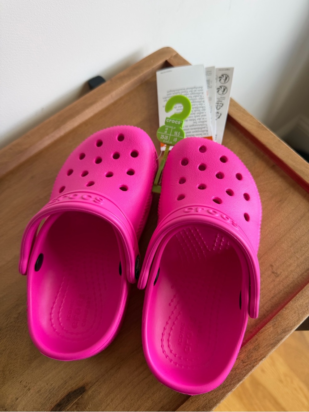 NWT Crocs Kids' Classic Clog in Hot Pink